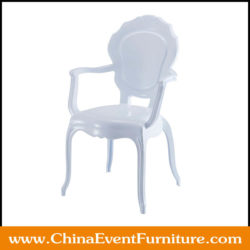 white belle arm chair