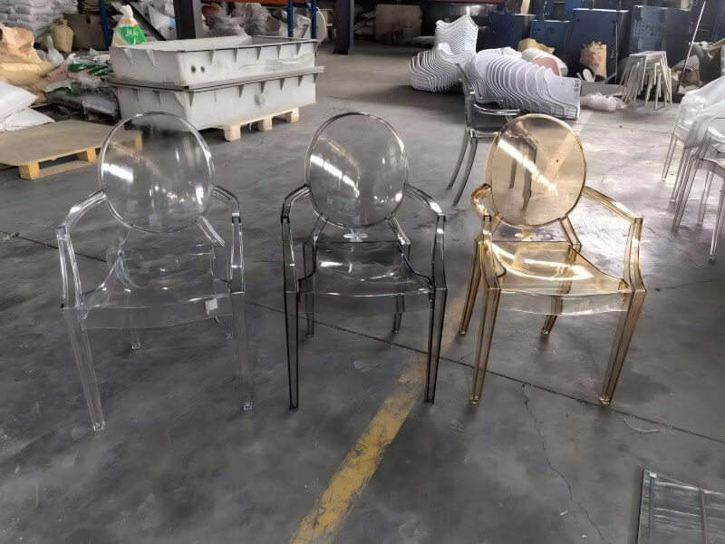 wholesale resin Ghost Chair With Arms for sale