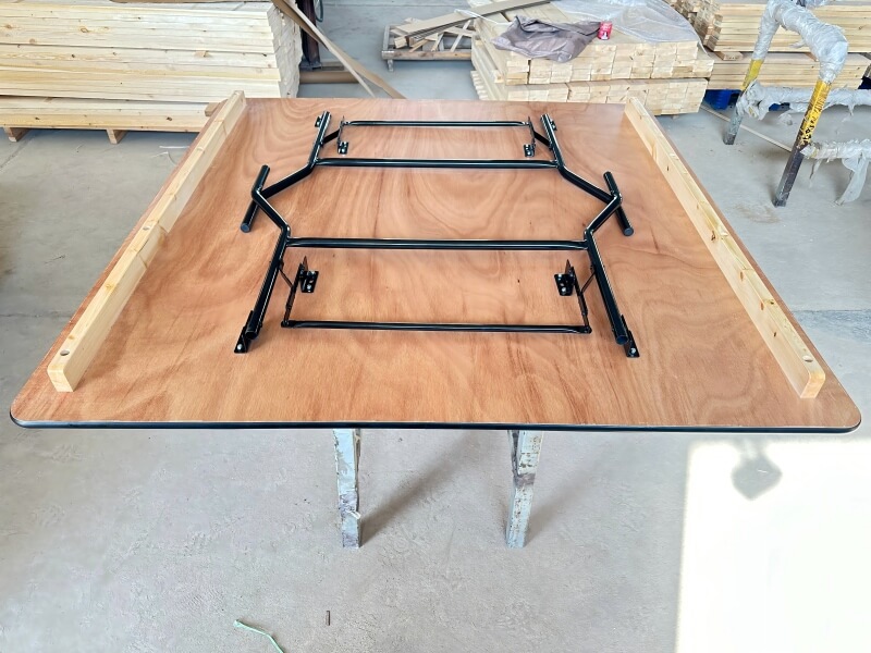 wholesale plywood top Square Folding Table for sale 