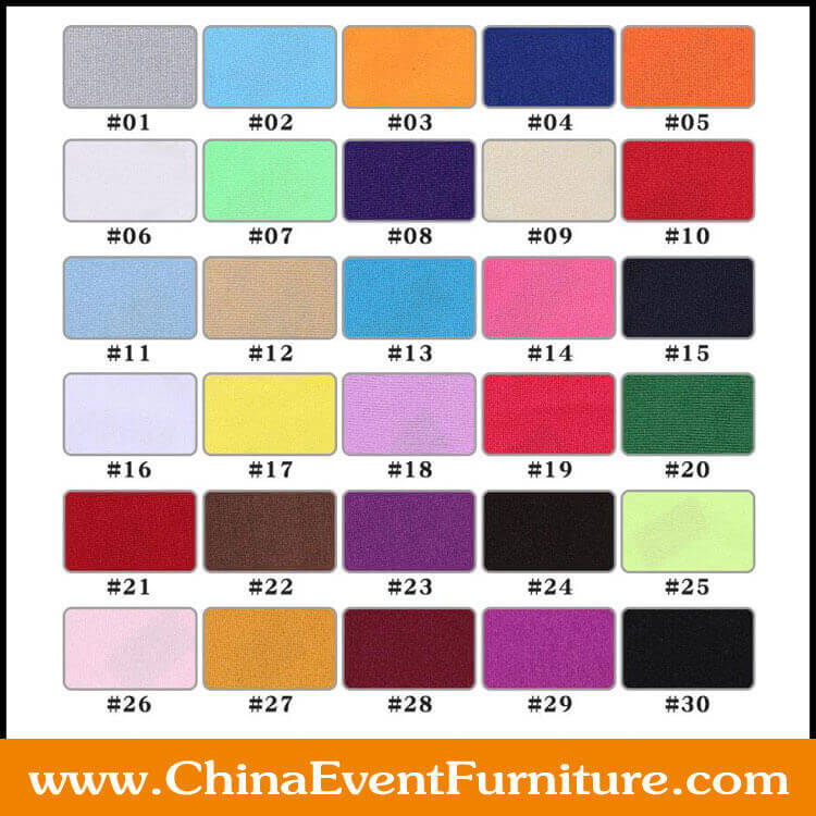 Tablecloths And Chair Covers color samples