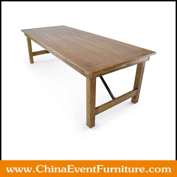 Wooden Folding Farm Table Wf240 Foshan Cargo Furniture