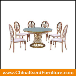 stainless steel dining table set