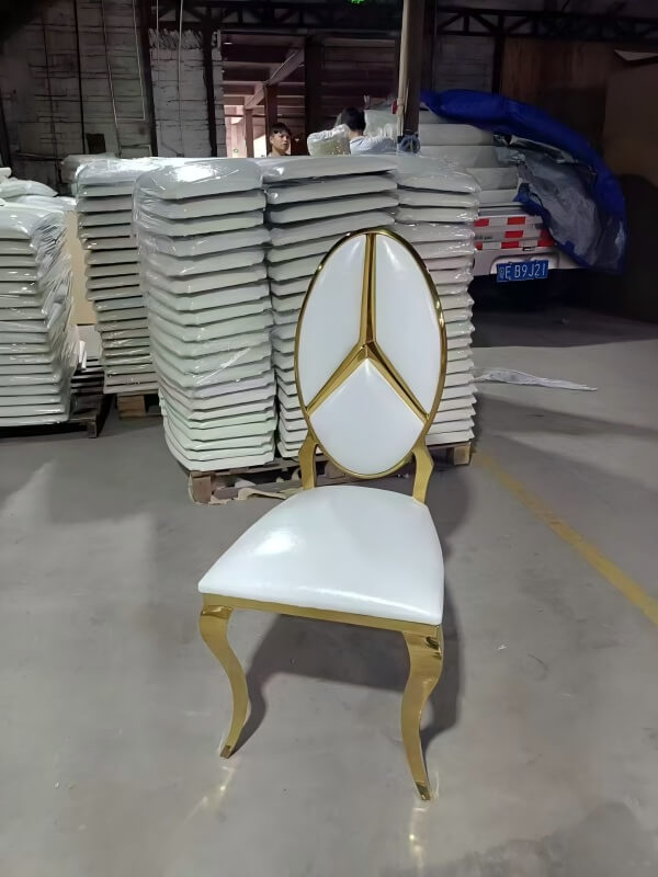 wholesale Modern Stainless Steel Dining Chairs for hotel banquet hall