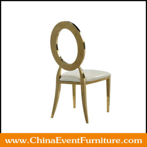 wholesale white and gold oval back dining chairs for sale