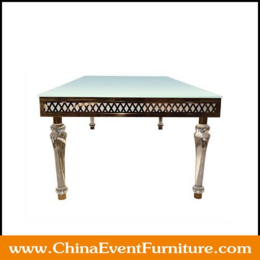 rectangular-stainless-steel-dining-table