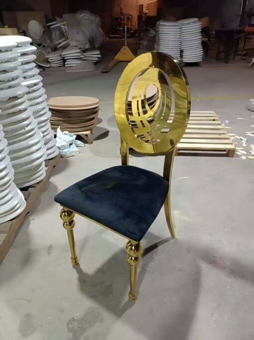 wholesale white and gold wedding chairs for weddings
