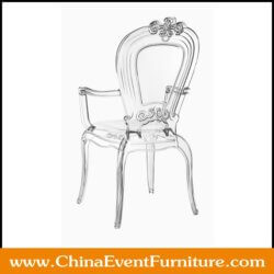 Stackable acrylic armchair wholesale for events