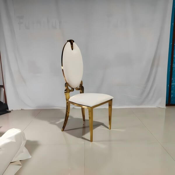 gold and white wedding chairs wholesale for events
