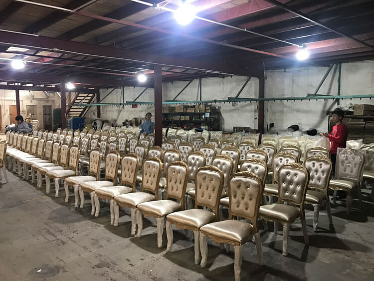 gold banquet chairs