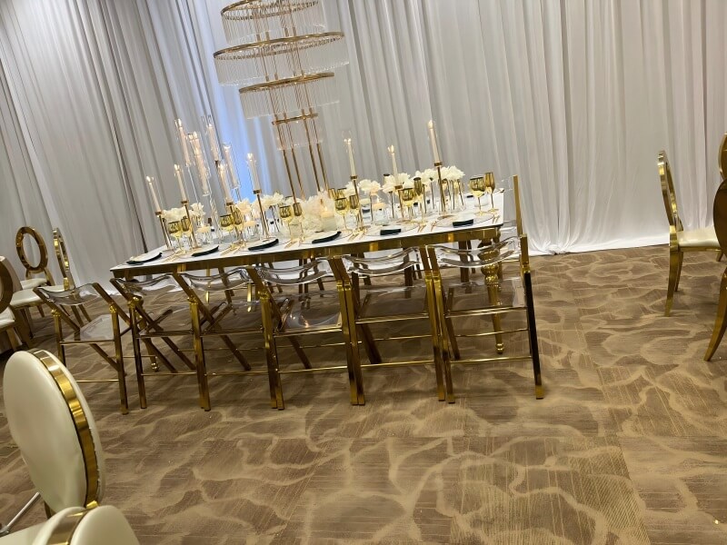 Gold Folding Chair For Wedding wholesale