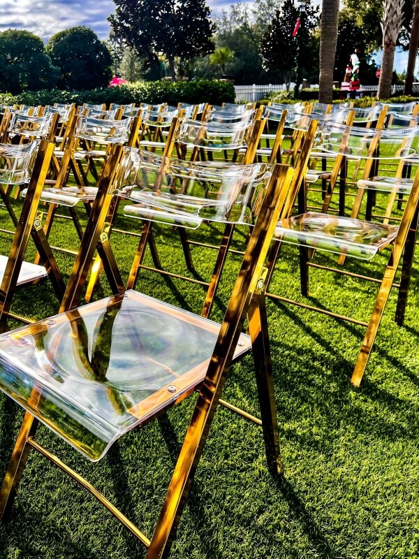 wholesale Gold Folding Chair For Weddings