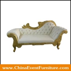 wholesale white and gold wedding couch for weddings