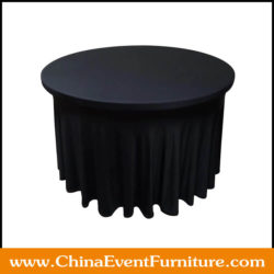 black table cloth