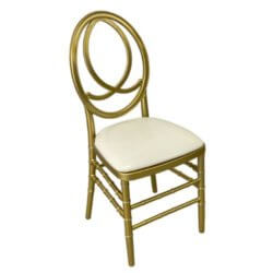 Wholesale gold Phoenix chairs with cushion for weddings