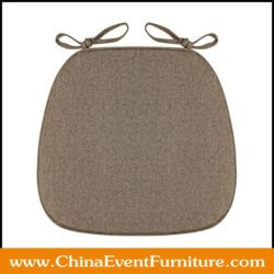 wholesale fabric covered ballroom chair cushions with ties for events