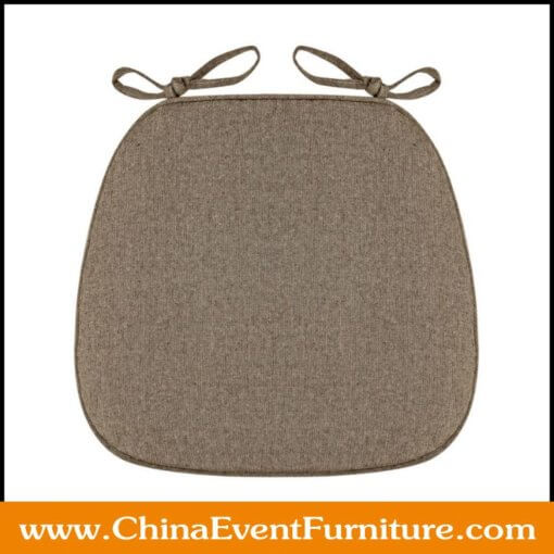 wholesale fabric covered ballroom chair cushions with ties for events