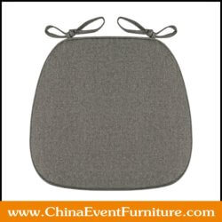wholesale fabric chiavari chair cushions with ties for weddings