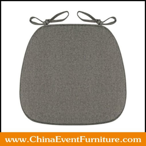 wholesale fabric chiavari chair cushions with ties for weddings