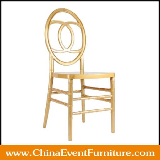 wholesale durable gold chanel chairs for events
