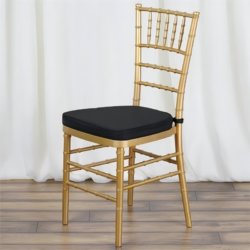 wholesale Gold Chiavari Chair and Black Cushion for weddings