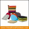 wholesale comfortable fabric chair cushions for event chairs