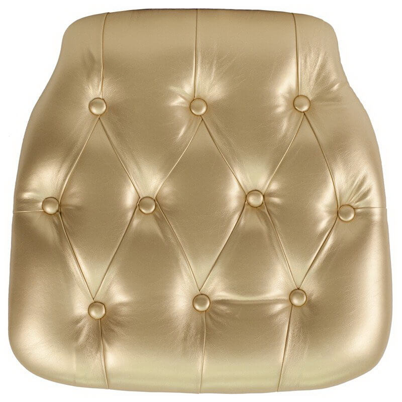 wholesale gold Vinyl Chiavari Chair Cushions for weddings