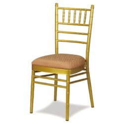 wholesale gold chiavari chair with cushion for weddings