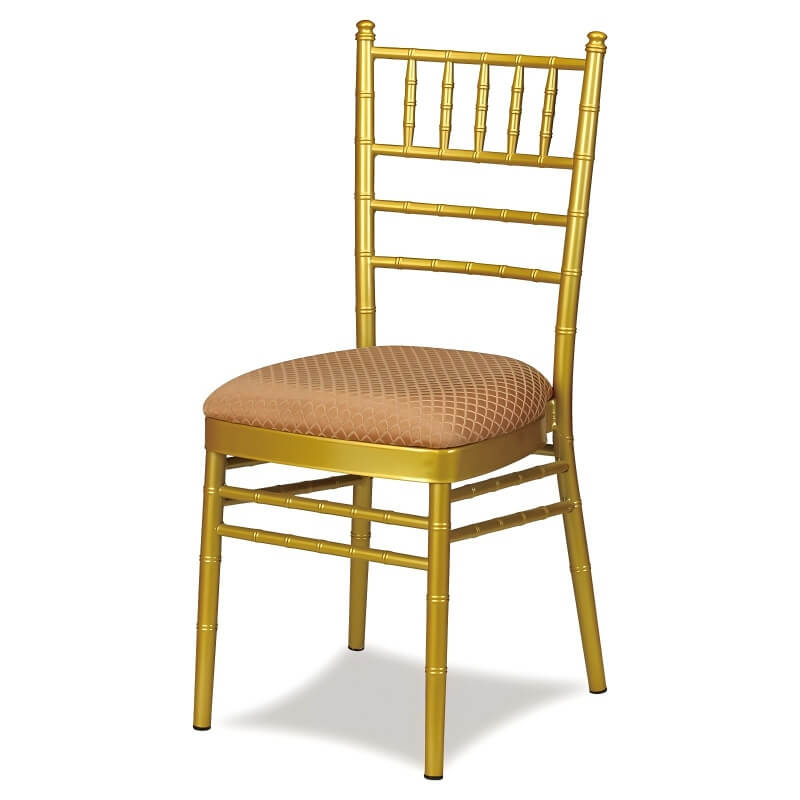 wholesale gold chiavari chair with cushion for weddings