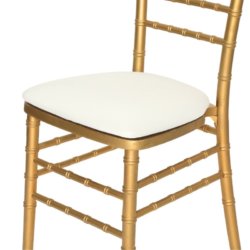 vinyl Ivory Chiavari Chair Cushions wholesale for events
