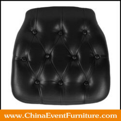 wholesale black vinyl chair cushions for Chiavari chairs