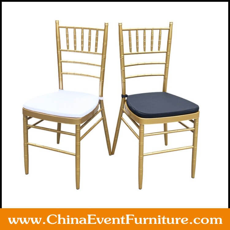 white chiavari chair cushion