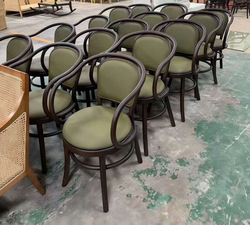 wholesale upholstered Bentwood Dining Chairs With Arms for restaurants