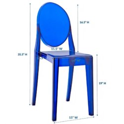 wholesale stackable Blue Ghost Chairs For Events