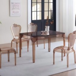 wholesale modern acrylic dining set for home