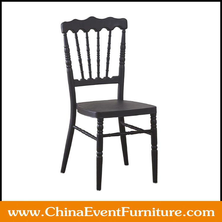 black Napoleon Chairs wholesale stackable black Napoleon Chairs for events