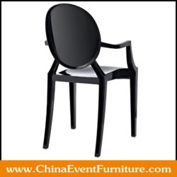 wholesale stackable black arm chairs for sale