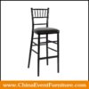 wholesale resin black chiavari bar stool for hotel bars