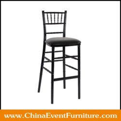 wholesale resin black chiavari bar stool for hotel bars