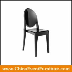 wholesale stackable black ghost chairs for events