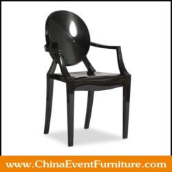 wholesale stackable black louis ghost chairs for events