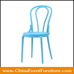 wholesale resin blue bentwood chairs for restaurants