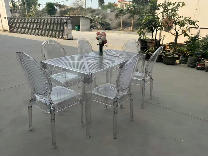 wholesale clear Acrylic Table And Chairs for dining room