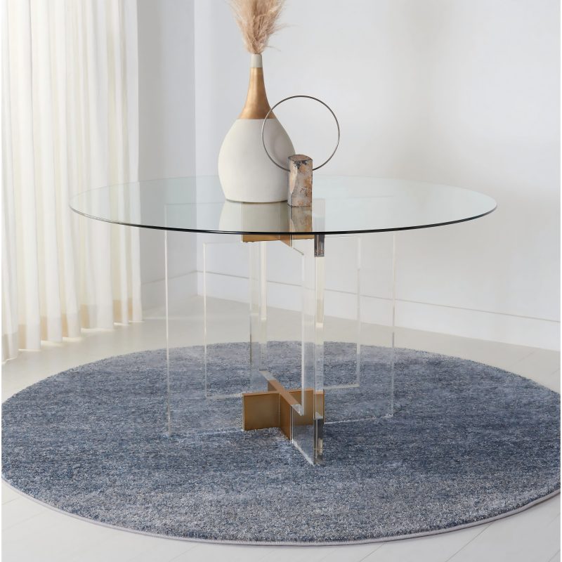 wholesale 5ft clear round dining table for home