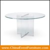 wholesale 5ft clear round dining table for dining room
