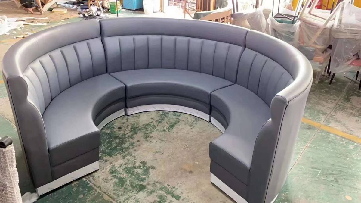 manufacture high quality curved banquette seating for sale