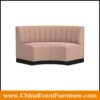 wholesale upholstered curved booth seating for hotels
