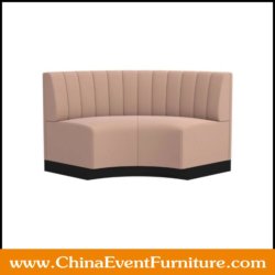 wholesale upholstered curved booth seating for hotels