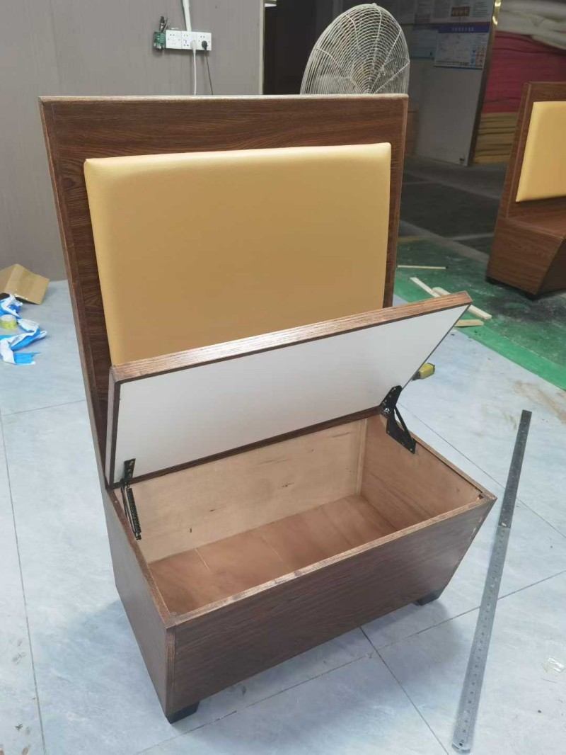 custom banquette seating with storage for home dining room