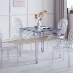wholesale dining table with acrylic chairs for dining room