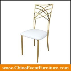 wholesale white and gold Chameleon chairs for weddings